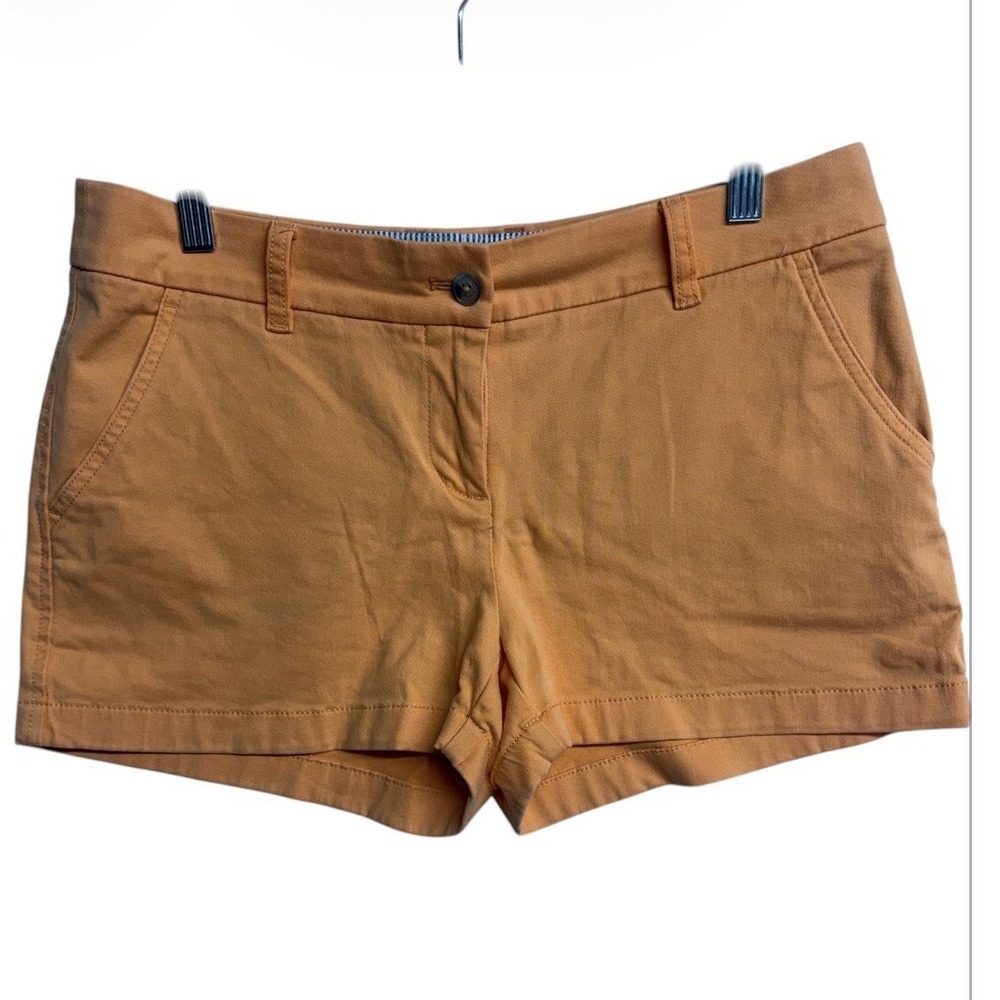 Southern Tide Shorts Womens 8 Orange Leah Chino Stretch Coastal Preppy
